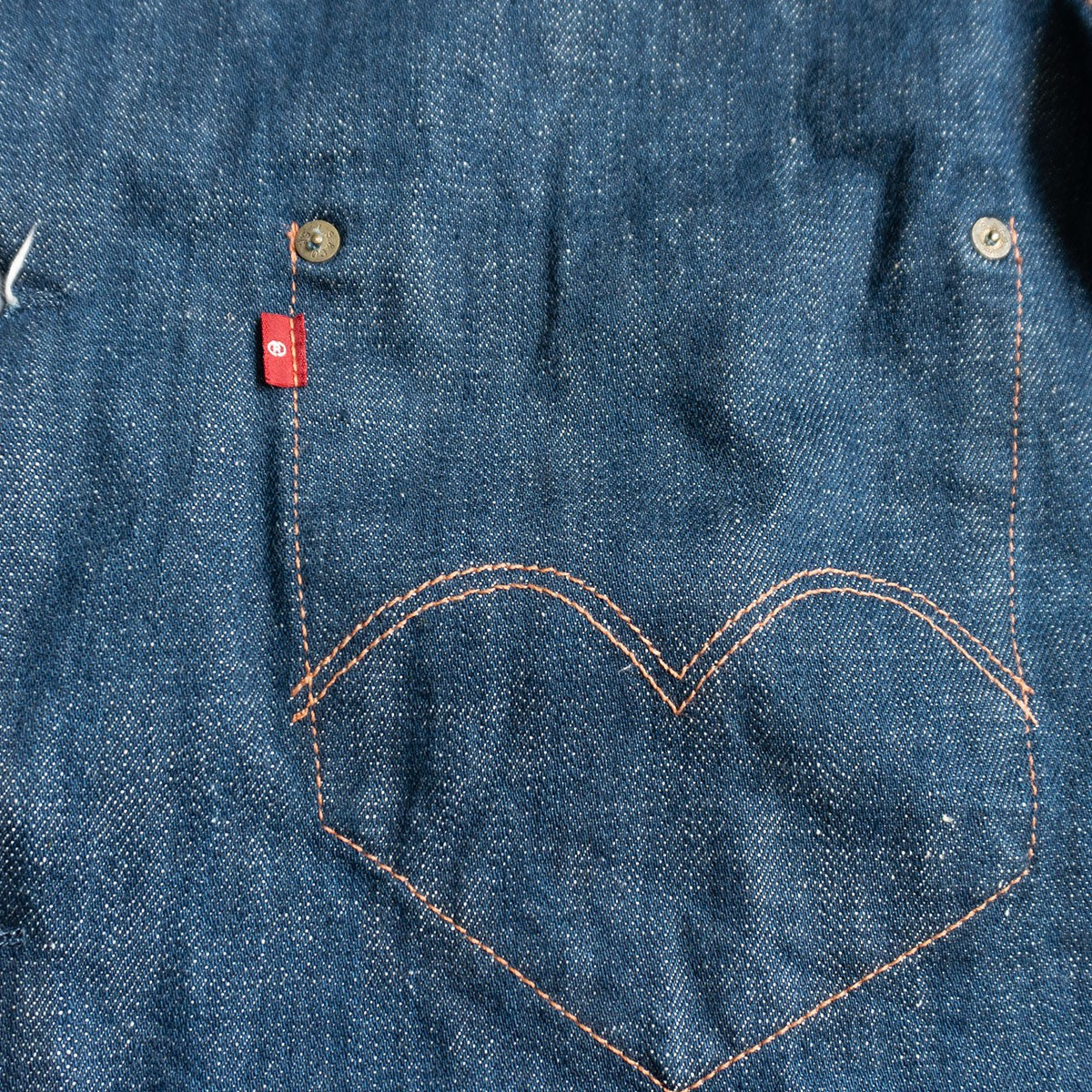 LEVI'S RED Denim Sack Coat Jacket Size L
