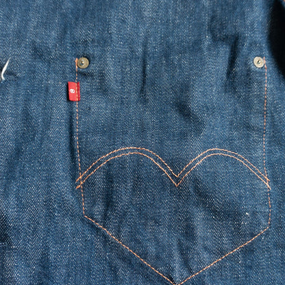 LEVI'S RED Denim Sack Coat Jacket Size L