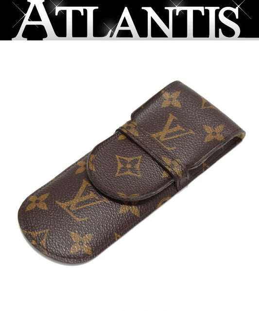 Louis Vuitton Monogram Etui Stylo Pen Case Brown