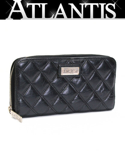 CHANEL Paris New York Matelasse Zip Wallet Size ONE SIZE