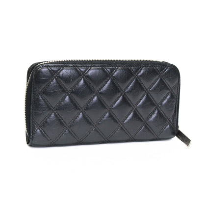 CHANEL Paris New York Matelasse Zip Wallet Size ONE SIZE