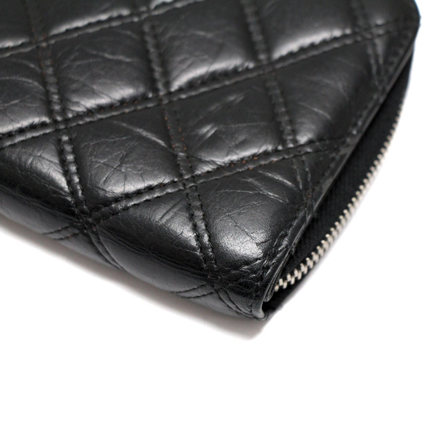 CHANEL Paris New York Matelasse Zip Wallet Size ONE SIZE