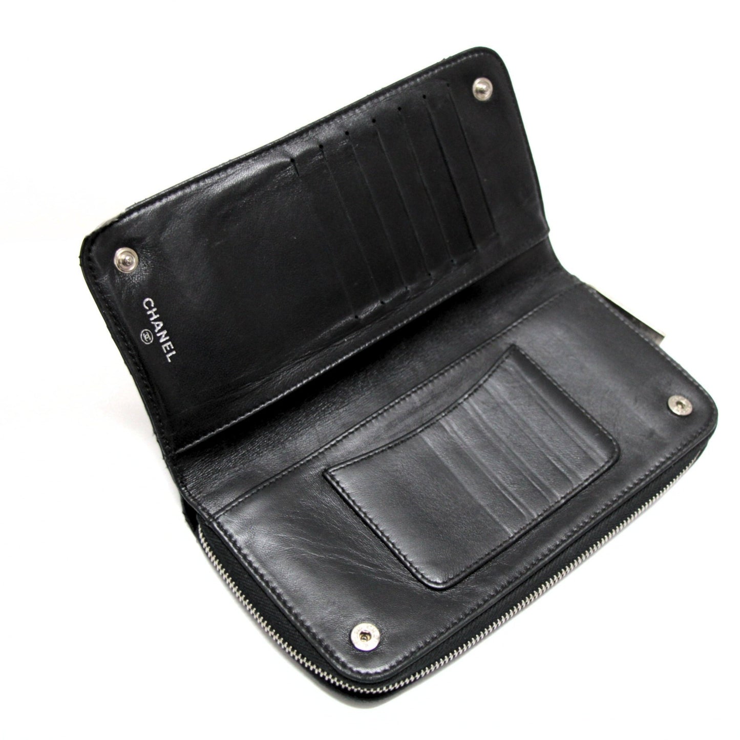CHANEL Paris New York Matelasse Zip Wallet Size ONE SIZE