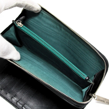 CHANEL Paris New York Matelasse Zip Wallet Size ONE SIZE
