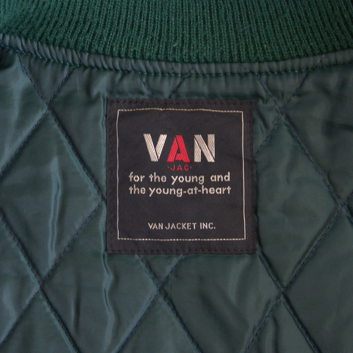 VAN JAC Leather-sleeved varsity jacket Size L