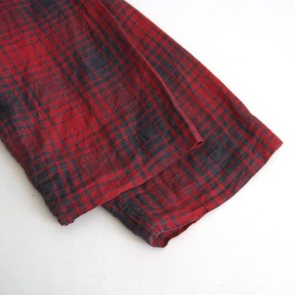 45R Linen Buffalo Check Blouse Size 0