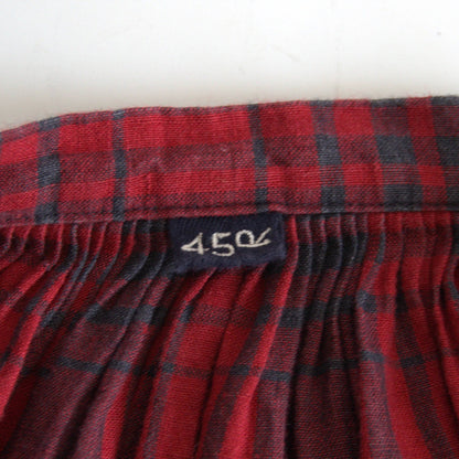 45R Linen Buffalo Check Blouse Size 0