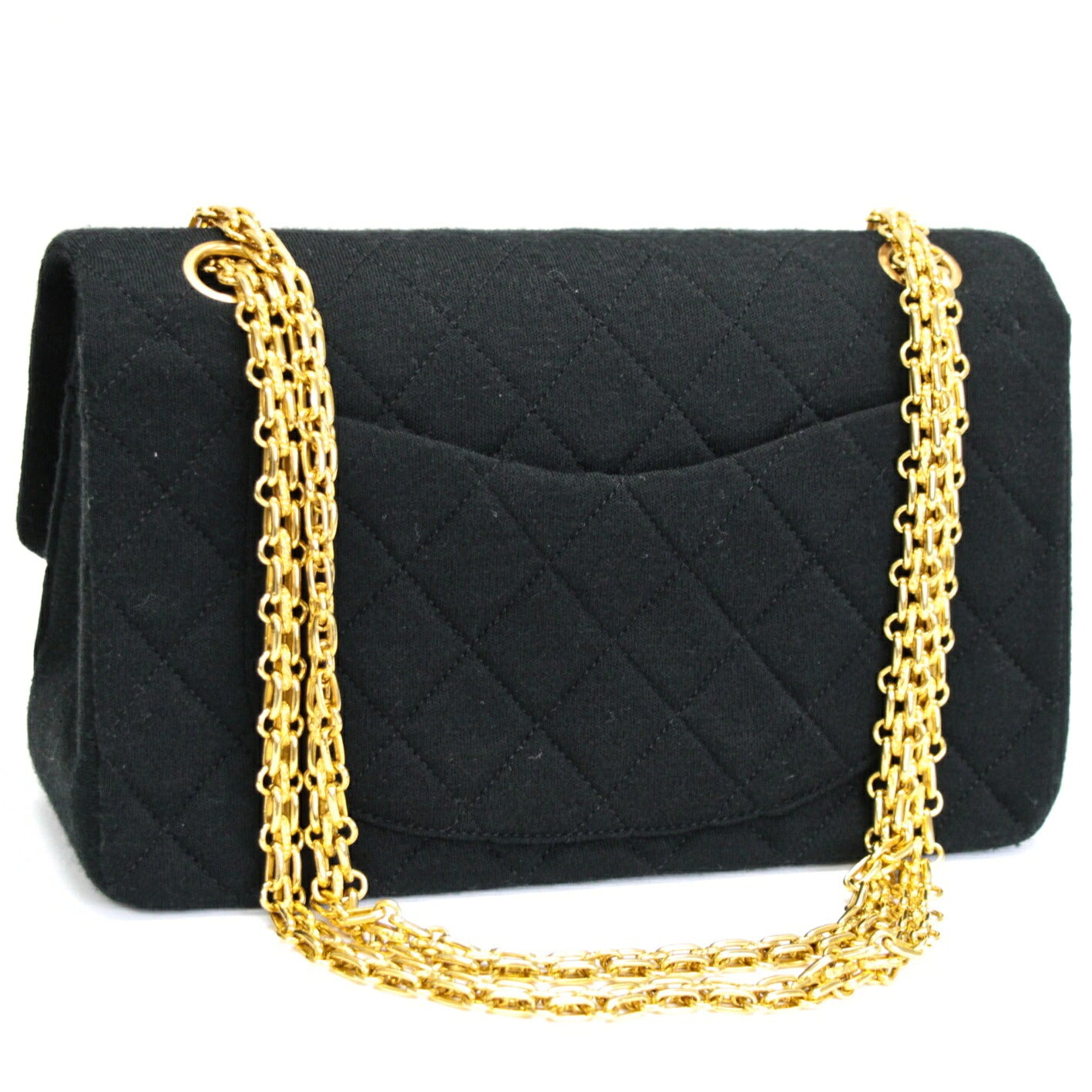 CHANEL Vintage Matelasse 23 Double Bag Black Size ONE SIZE