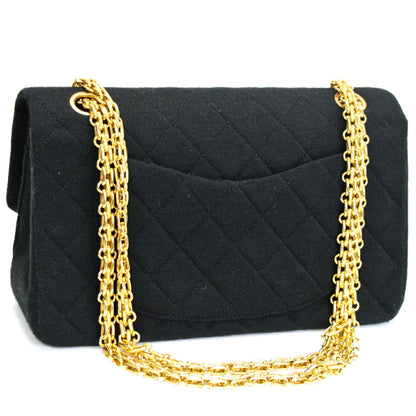 CHANEL Vintage Matelasse 23 Double Bag Black Size ONE SIZE