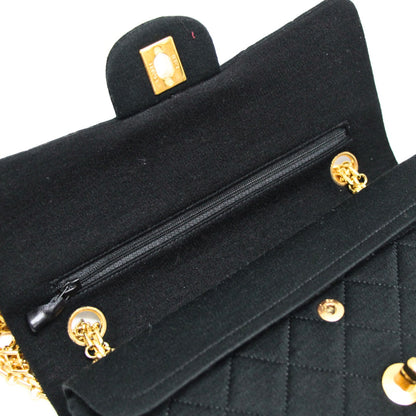 CHANEL Vintage Matelasse 23 Double Bag Black Size ONE SIZE