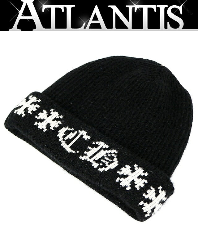 CHROME HEARTS Big Daddy Cashmere Knit Beanie Black
