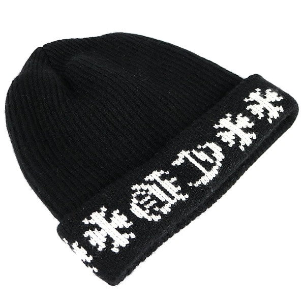 CHROME HEARTS Big Daddy Cashmere Knit Beanie Black