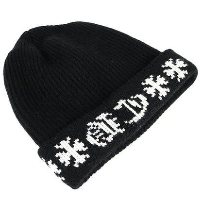 CHROME HEARTS Big Daddy Cashmere Knit Beanie Black