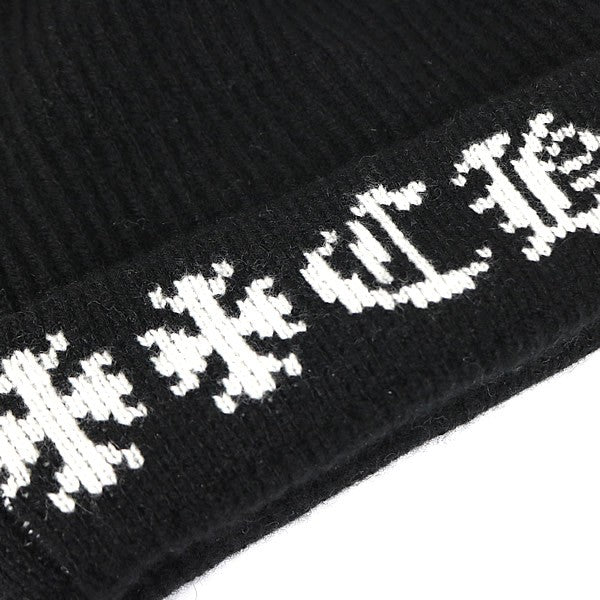CHROME HEARTS Big Daddy Cashmere Knit Beanie Black