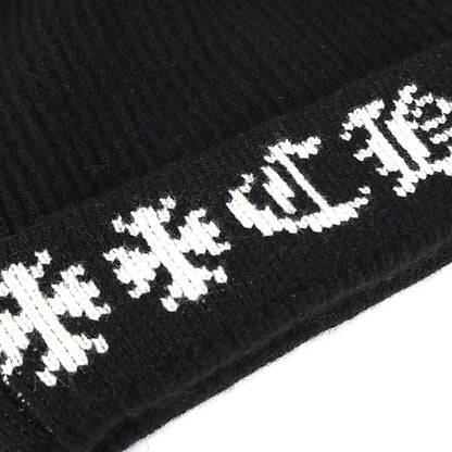 CHROME HEARTS Big Daddy Cashmere Knit Beanie Black
