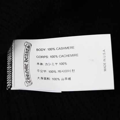 CHROME HEARTS Big Daddy Cashmere Knit Beanie Black