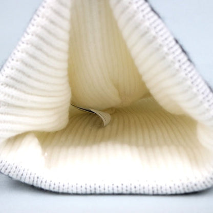 CHROME HEARTS Big Daddy Cashmere Knit Beanie White