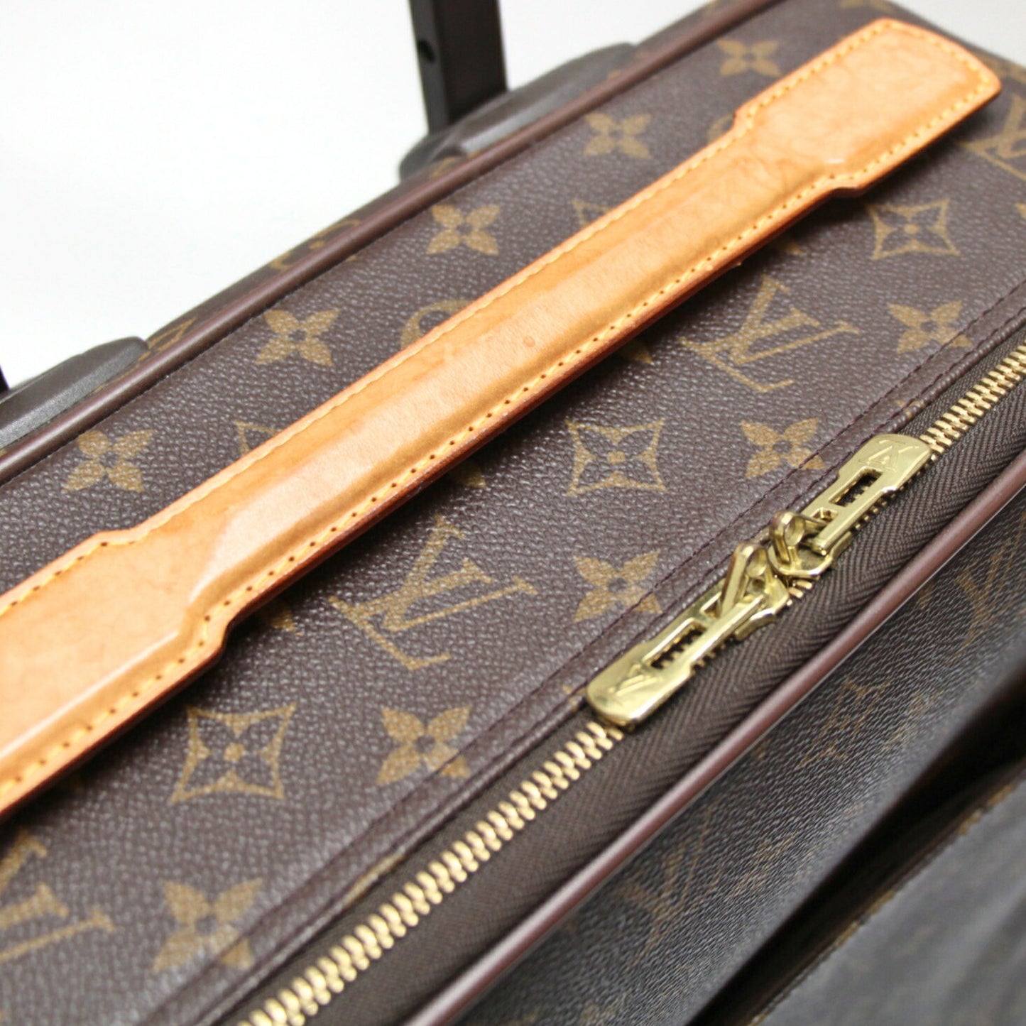 LOUIS VUITTON Monogram Pegase 45 Luggage Brown Bag Size ONE SIZE