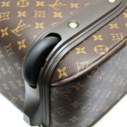 LOUIS VUITTON Monogram Pegase 45 Luggage Brown Bag Size ONE SIZE