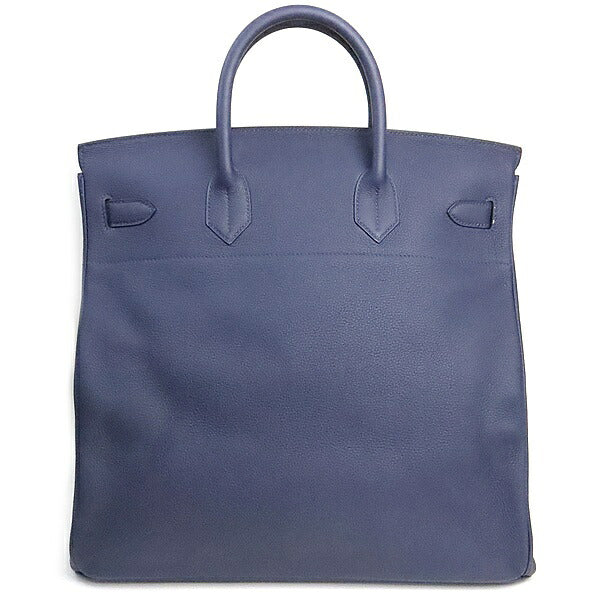 HERMES HAC 40 Togo Leather Bleu Handbag SVHW Size ONE SIZE