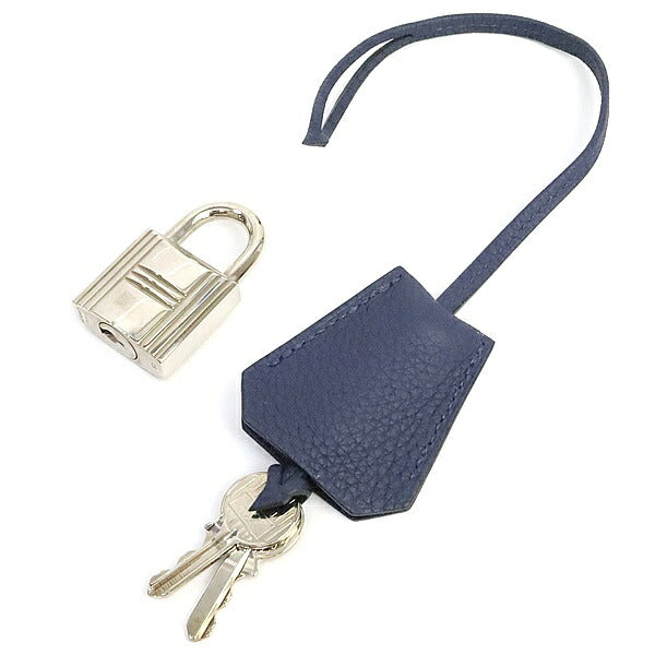 HERMES HAC 40 Togo Leather Bleu Handbag SVHW Size ONE SIZE