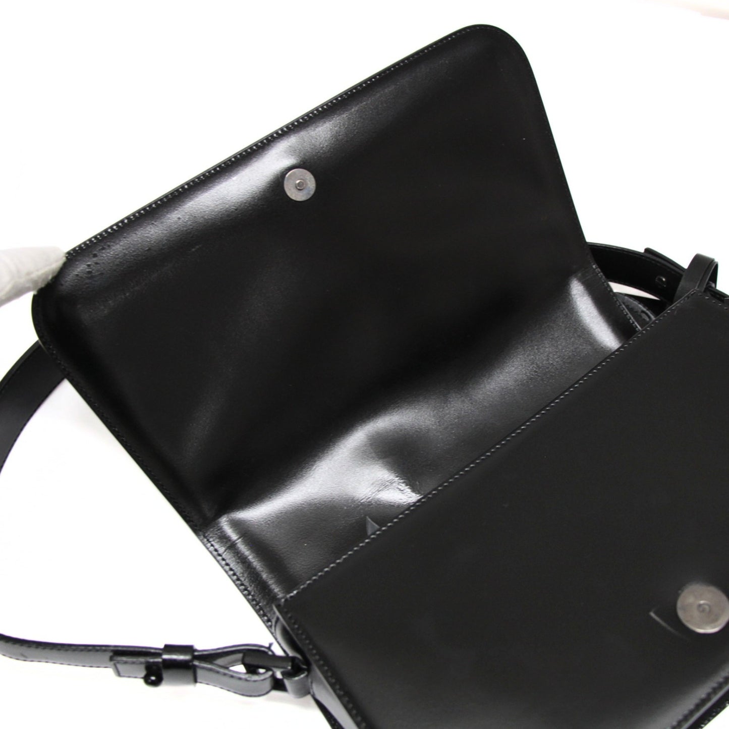 CELINE Vintage Haircalf Leather Bag Black Size ONE SIZE