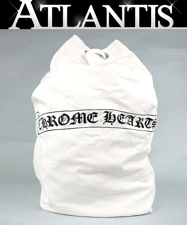 CHROME HEARTS Scroll Label Print Bag White Size ONE SIZE