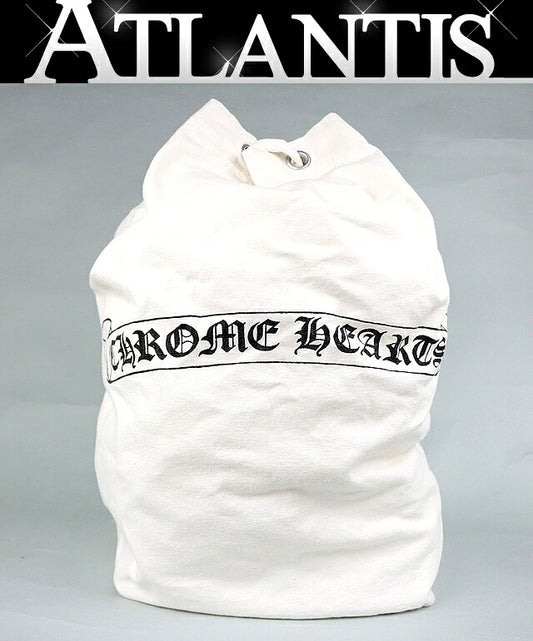 CHROME HEARTS Scroll Label Print Bag White Size ONE SIZE
