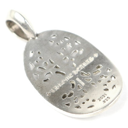 CHROME HEARTS Classic Oval Cross Silver Charm Size ONE SIZE