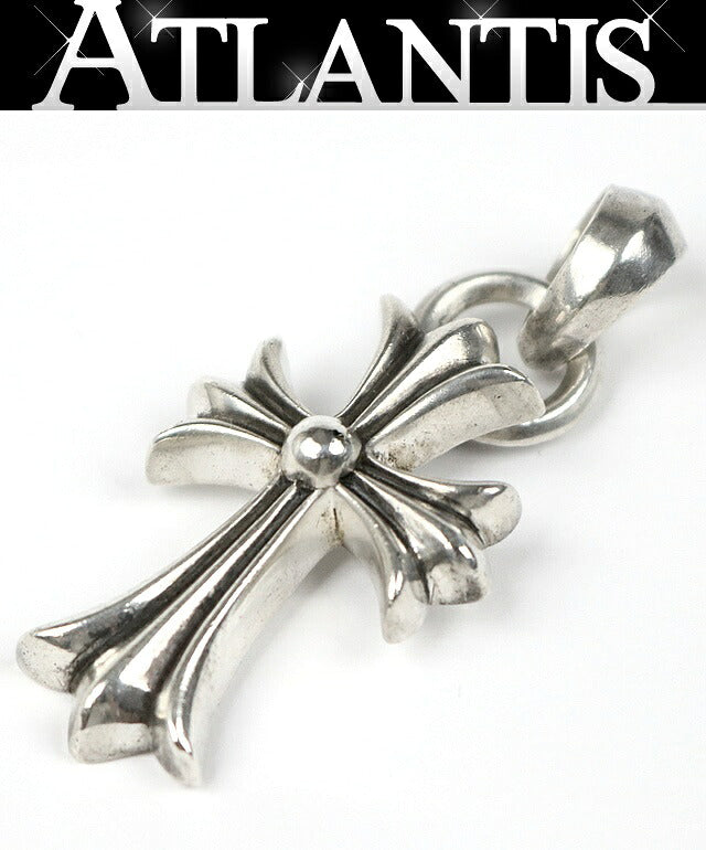 CHROME HEARTS Small CH Cross Silver Pendant Size ONE SIZE