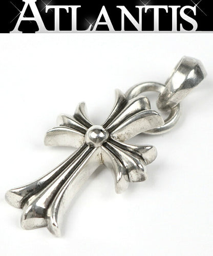 CHROME HEARTS Small CH Cross Silver Pendant Size ONE SIZE
