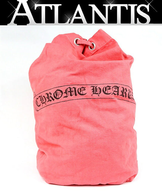 CHROME HEARTS Scroll Label Print Bag Pink Size ONE SIZE