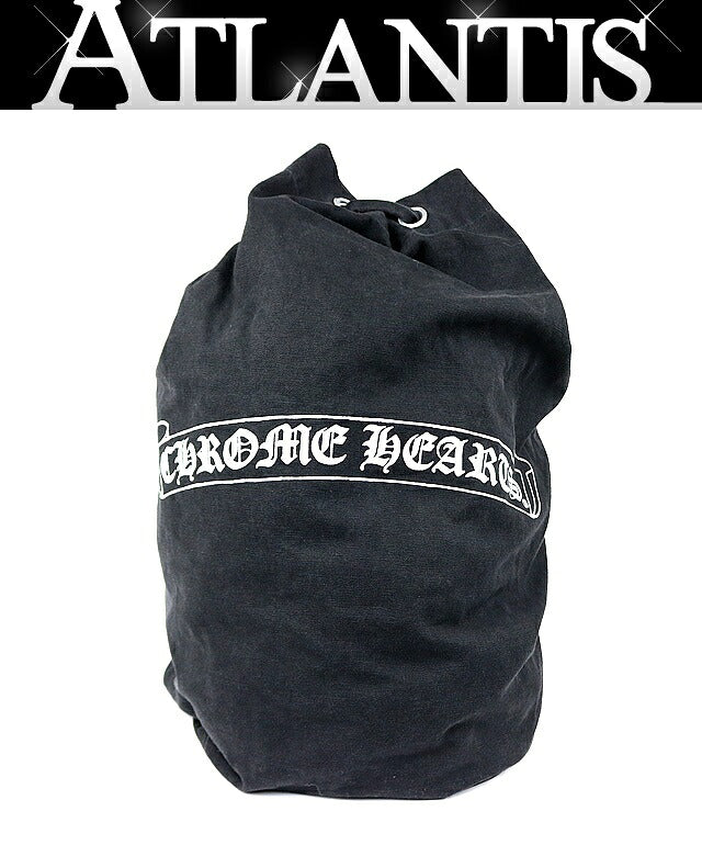 CHROME HEARTS Scroll Label Print Bag Black Size ONE SIZE