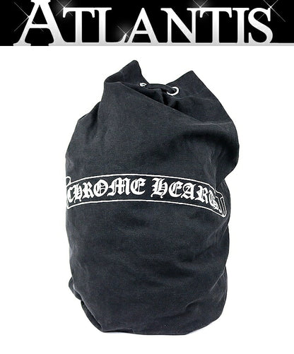 CHROME HEARTS Scroll Label Print Bag Black Size ONE SIZE