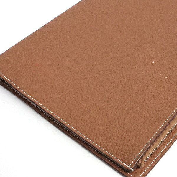 HERMES Togo EA Zip Notebook Cover Gold