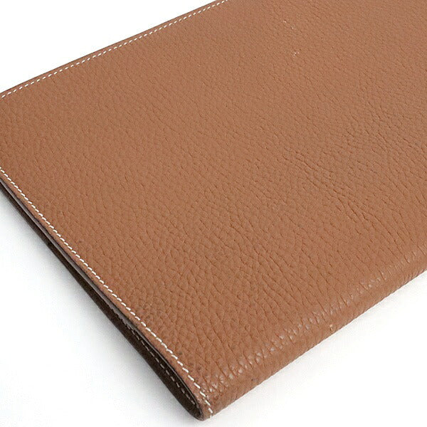 HERMES Togo EA Zip Notebook Cover Gold