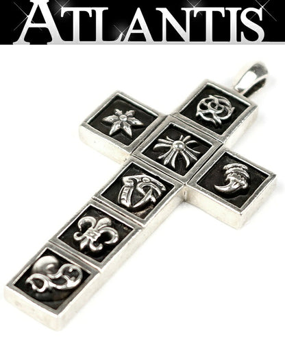 CHROME HEARTS Multi Framed Cross Silver Charm Size ONE SIZE