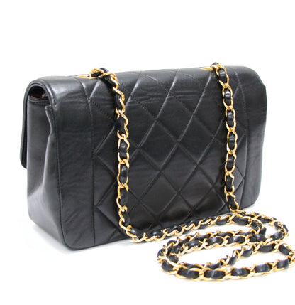 CHANEL Diana 22 Matelasse Lambskin Bag Blk Size ONE SIZE