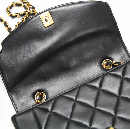 CHANEL Diana 22 Matelasse Lambskin Bag Blk Size ONE SIZE