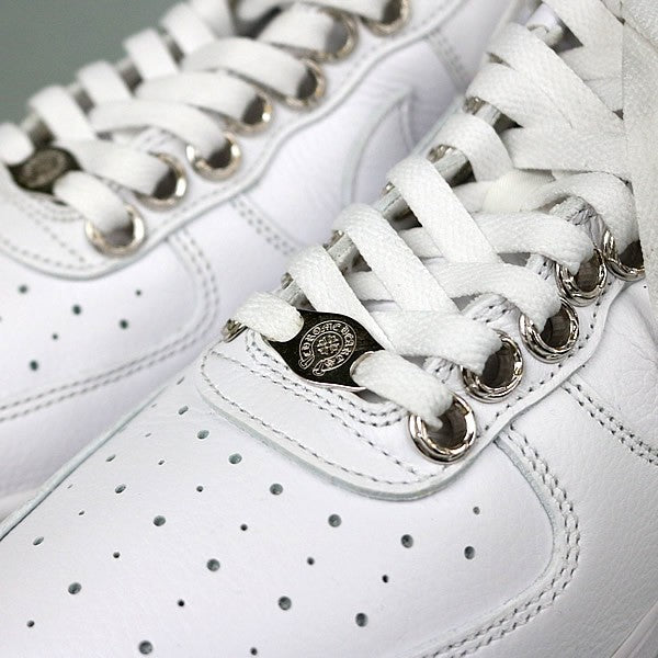 CHROME HEARTS x Nike NOCTA AF1 Leather Sneakers White Size 9