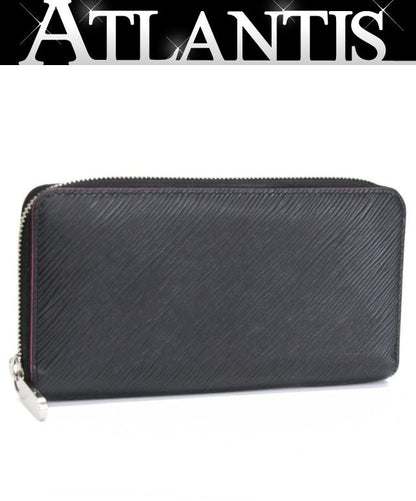 Louis Vitton Epi Zippy Wallet Black Hot Pink Size ONE SIZE
