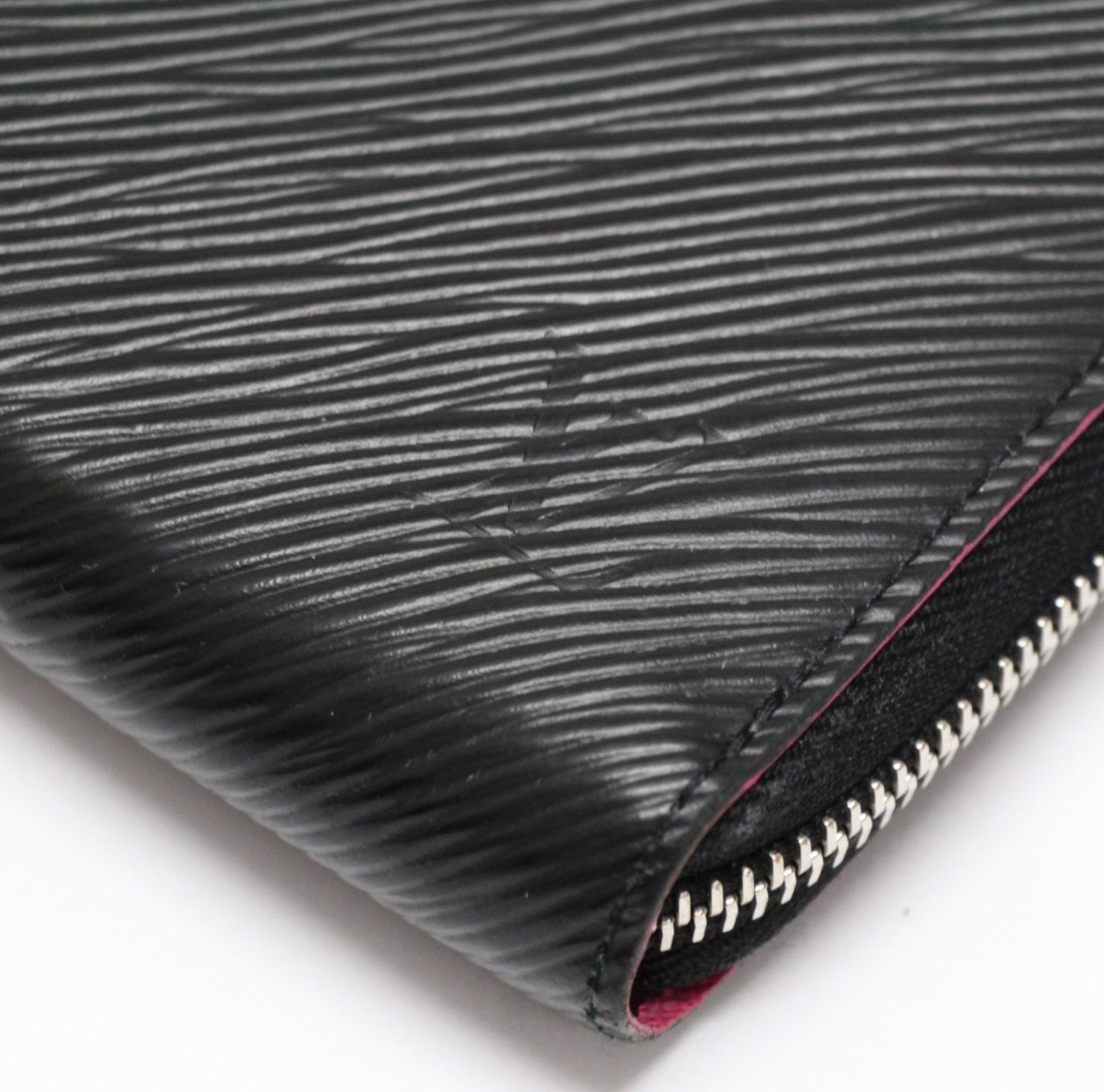 Louis Vitton Epi Zippy Wallet Black Hot Pink Size ONE SIZE