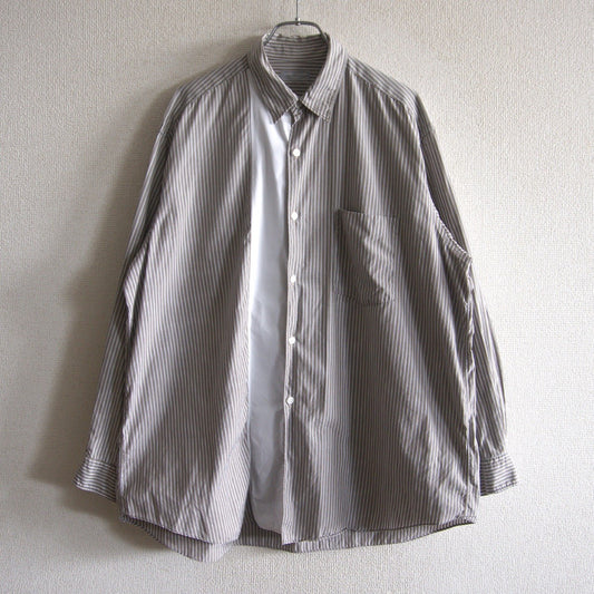 Comme des Garcons Y2K Paneled Striped Shirt White Size XL