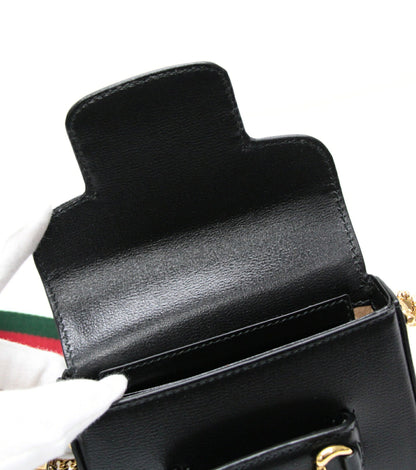 GUCCI Horsebit 1955 Web Stripe Mini Bag Size ONE SIZE