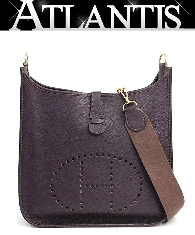 HERMES Evelyne 1 GM Taurillon Shoulder Bag Size ONE SIZE