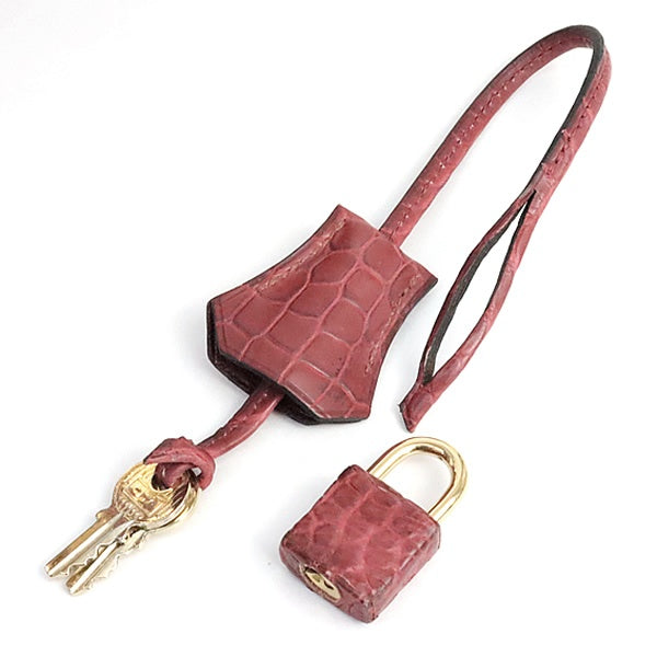 HERMES Birkin 30 Rouge H Niloticus Bag Size ONE SIZE