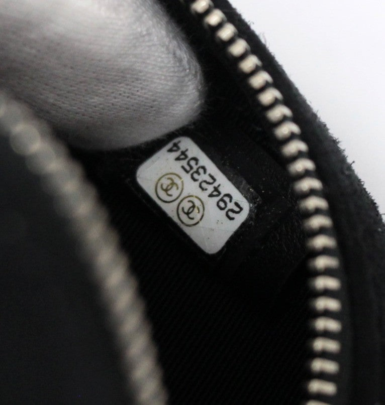CHANEL Star Line Matelasse Suede Bag Black Size ONE SIZE