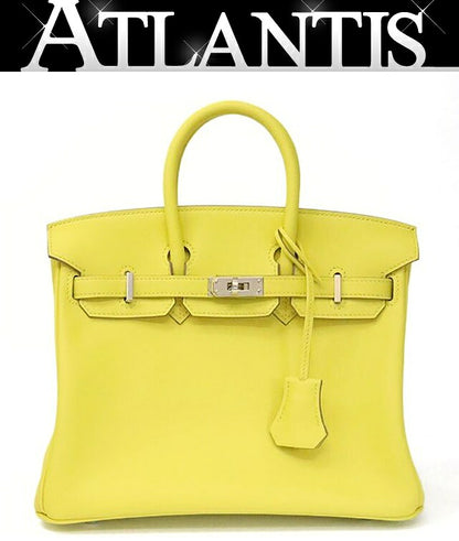 HERMES Birkin 25 Swift Leather Lime Bag