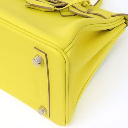 HERMES Birkin 25 Swift Leather Lime Bag