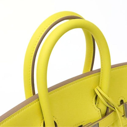 HERMES Birkin 25 Swift Leather Lime Bag